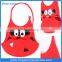 Anti slip easy to clean silicone baby bib with private lable