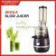 big mouth wide neck slow juicer extractor, Professional kitchen appliance, home slow juicer with CE ROHS LFGB CB approved