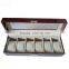 Plain black pu Mens hand Watch Box 6 installed can be customized