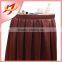 High quality Fancy red 100% polyester banquet table skirt for round table