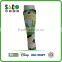 yellow green camouflage compression nylon sport socks
