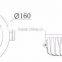 35w economy led downlight long life deep recessed ip44 driver on board dimmable driver on board down light