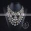 high quality vintage rhinestone chunky statement necklace tin alloy fashion women pendant necklace 6390092