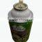 Metering valve assembled spray can with high top and inner lacquer