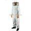 high quality beekeeper suit for sale, cotton polyester white bee suit