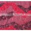 Modern design red beads sequin upholstery lace fabric textiles for dress
