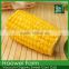 Cut of Sweet Corn Cob With Plastic Vacuum Packed
