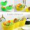 Kitchen Sink Corner Storage Rack Wall Mounted Plastic Storage Basket