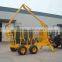 new design of forestry grapple for sale/timber trailer with crane