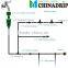 automatic irrigation system adjustable dripper on 1/4 barb