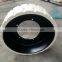China manufacturer 410x130 white color solid rubber tires for trailers for cleaning food factory