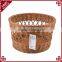 Supermarket store fruit bread display hollow pattern round bulk picnic baskets