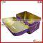 rectangle lockable coin metal box