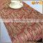 Banquet table runner polyester jute fabric