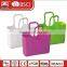 Lady plastic PE material supermarket felt plastic shopping basket