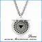 New Professional Silver Color Stainless Steel round aromatherapy locket necklaces
