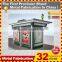 outdoor furniture galvanized steel bus stop design with different option