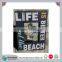Large Vintage Standing Wooden Nautical Photo Frame Life Is Better At The Beach