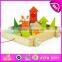 2015 Blocks Trolly wooden educational toy for kids,Wooden building blocks sorter trolly toy,Pull wooden block trolly toy W13C021