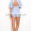 V neck summer beach sexy clothes latest printing design jumpsuits for women 2016 sexy