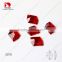 Festival red color square sew on k5 crystals,silver foiled stones for decoration