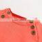 Fashon designed handmade knitting fabric baby sweater with shoulder button