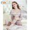 Hsz-TU004 V-neck Cotton Lace Top Ladies Sexy Slim Top Hot Sale Breathable Long Thermal Underwear