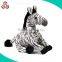 Customized Sitting Plush Zebra Stuffed Toy Animal With Your LOGO