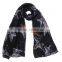 latest fashion voile scarf print scarf starfish scarf for women bufunda