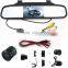 4.3" rear mirror monitor parking sensor car rearview mirror with parking camera