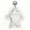 Fur Pom Pom Keychain 100% real Mink fur rabbit doll accessories bag charm cart bag parts pendant monster bag bug