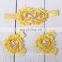 Baby Barefoot Sandals with chiffon Flower Matching Headband