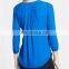 CHEFON Simple elegant long sleeve pintuck pleats pictures of blouses models 2014