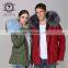 2017 Fur Lover Pakra Fashion Style For Couple Trench Coat De Los Hombres