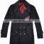lastest design top grade handsome thick cashmere men overcoat long