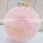 High quality rabbit fur ball keychain