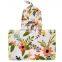 Newborn Baby Floral Receiving Blankets Swaddling Cotton Blankets With Hat Photography Props