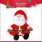 Factory wholesale 2016 new gift christmas ornaments santa claus stuffed toy