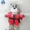 Cute kungfu tiger plush toys plush animal toy with kungfu clothes