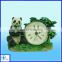 Creative custom resin panda desk clock