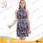 2016 New thailand design fashion lady dress flower print short dress