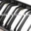 1 Pair Matte black Double Slat Line Front Grille Kidney grill for BMW 3 Series F30 F35 2012-2017