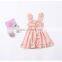 2019 new Kid plaid Floral Vintage Dress Party Pageant Holiday Wedding Dresses Baby Girl Summer Clothes