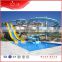 Commercial Aquapark Spiral Slide Fiberglass Slides Combination Spiral & Straight Slide