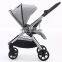 customized fabric 600D 300D linen color umbrella stroller reversible baby pram