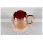 Non Hammered Copper Moscow Mule Mug With Shiny Finish