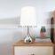 Modern touch control dimming vase table lamp with double USB rechargeable night table lamp bedroom bedside table lamp