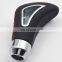 Car Accessories Triangle Gear shift knob real leather white stitch manual shift knob
