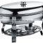 Low Prize Stainless Steel Round Roll Top Buffet Chafing Dish for Hotel