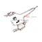 exhaust system for Infiniti G37 electric exhaust valve catback with quad double tip